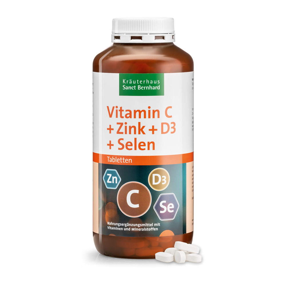 Vitamine C + zinc + D3 + sélénium