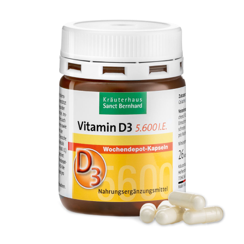 Vitamine D3 5600 u.i., 26 gélules 