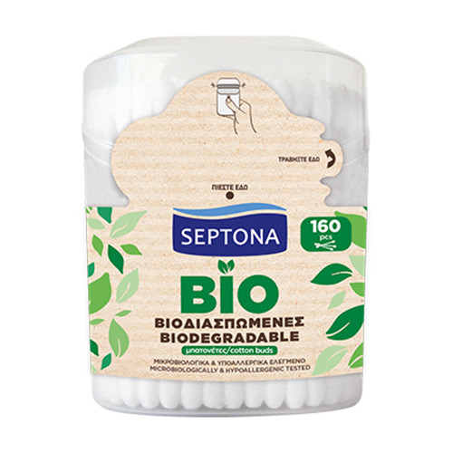 Bâtonnets d'ouate biodégradables pour les oreilles.