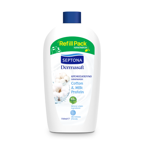 Savon mains Dermasoft - coton et lait