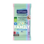 Lingettes hydratantes pour bébé Dermasoft, 12 lingettes