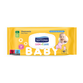 Lingettes hydratantes pour bébé à la camomille, 80 lingettes