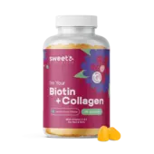Biotine + collagène – gummies pour les cheveux, la peau et les ongles, 135 gummies