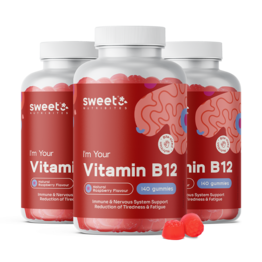 3x Vitamine B12 500 µg, ensemble 420 gummies