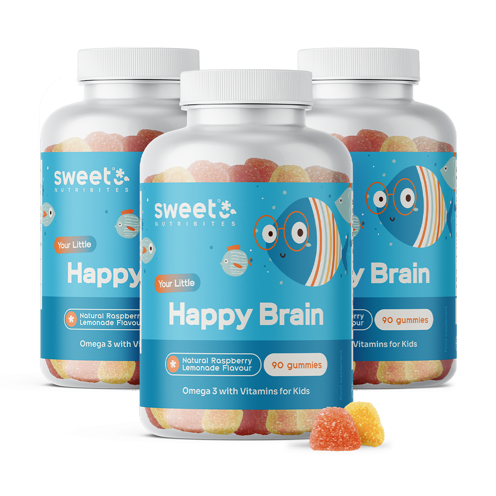 Happy Brain – Gummies pour enfants aux acides gras oméga-3