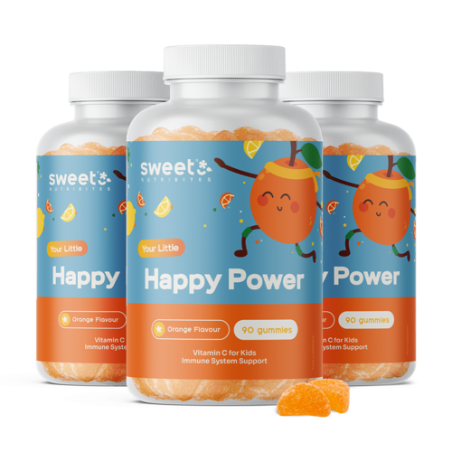 3x Happy Power – gummies pour enfants à la vitamine C, ensemble 270 gummies