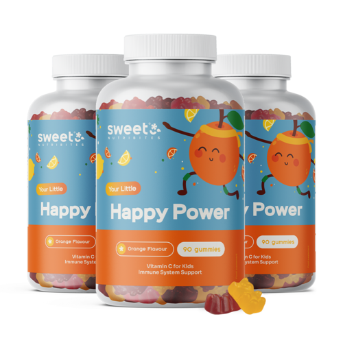 3x Happy Power – gummies pour enfants à la vitamine C, ensemble 270 gummies