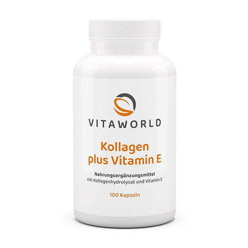 Collagène + vitamine E en capsules.