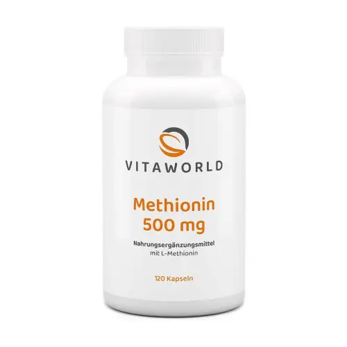 Méthionine 500 mg en capsules.