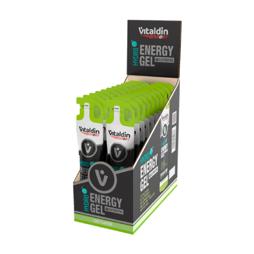 Gel énergétique avec électrolytes.