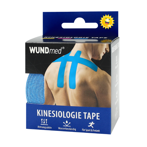 Ruban de kinésiologie, 5cm x 5m, couleur : bleu.