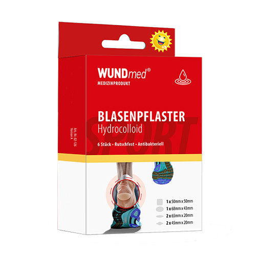 Pansement hydrocolloïde pour les ampoules, 6 pièces.
