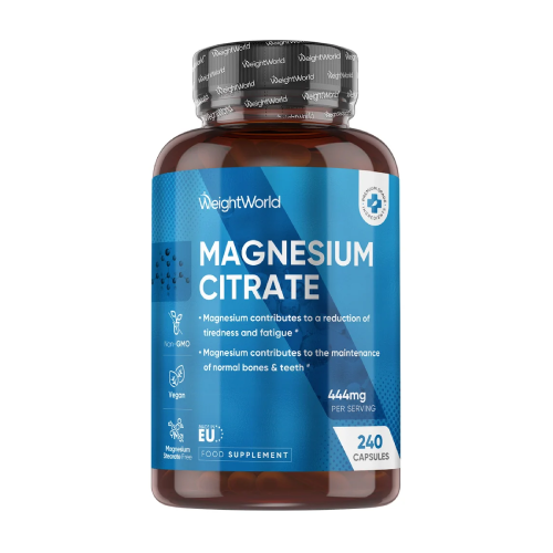 Citrate de magnésium 444 mg, 240 gélules 
