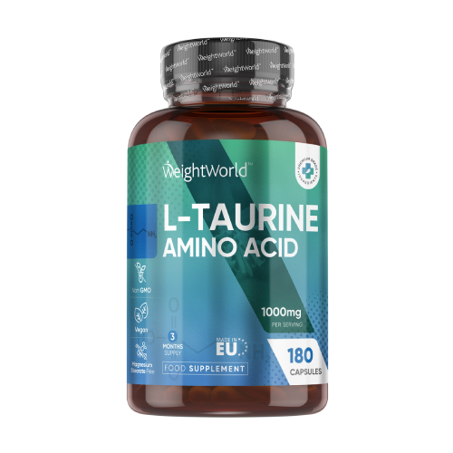L-taurine en capsules véganes.