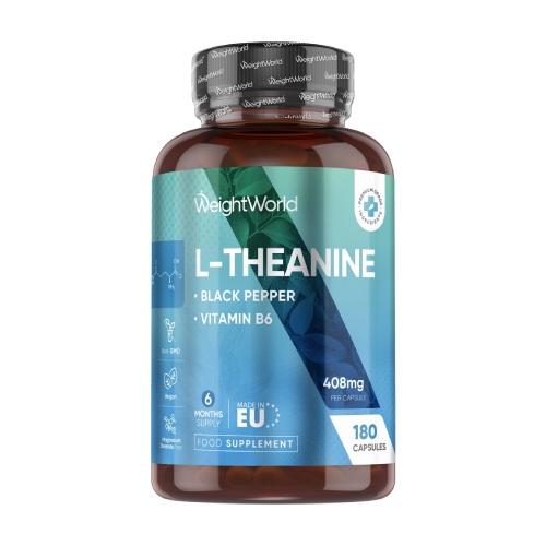L-théanine avec extrait de poivre noir, 180 gélules