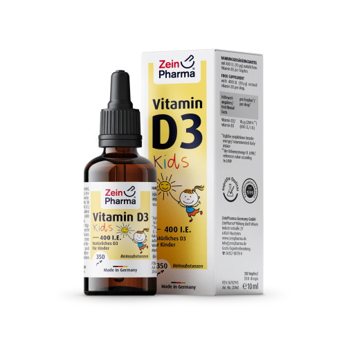 Gouttes de vitamine D3.