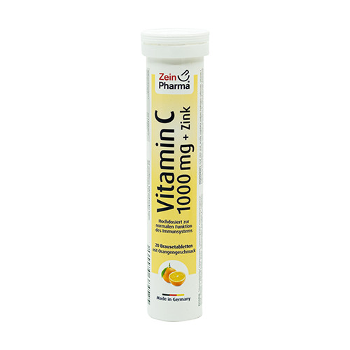 Vitamine C + zinc en comprimés effervescents.